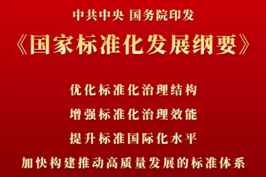 中共中央 国务院印发《国家标准化发展纲要》